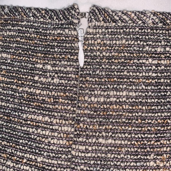 Calvin Klein Tweed Pink & Gold Tone Shimmer Straight Skirt 🥳🥳HP🥳🥳 - Picture 5 of 9